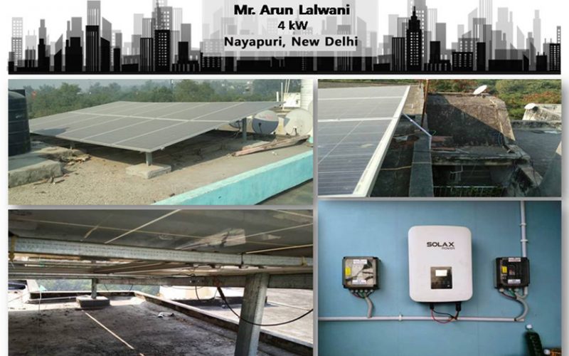 Solar in New Delhi – Mr. Arun Lalwani – Happy ZunRoof Client!