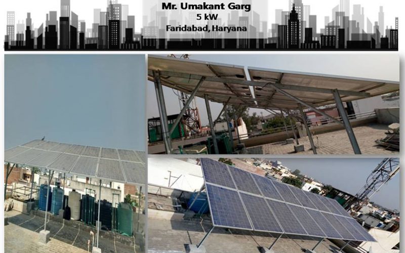 Solar in Faridabad–Mr. Umakant Garg–Happy ZunRoof Client!