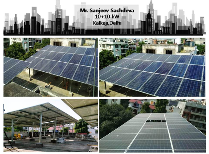 Solar in Delhi–Mr. Sanjeev Sachdeva–Happy ZunRoof Client!