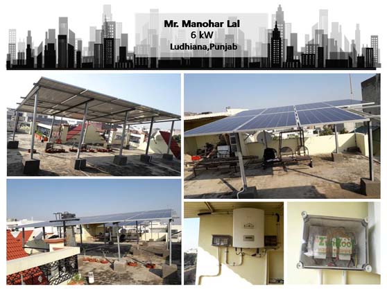 Solar in Ludhiana - Manohar Lal - Happy ZunRoof Client!