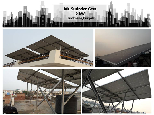 Solar in Ludhiana – Surinder Gera – Happy ZunRoof Client!