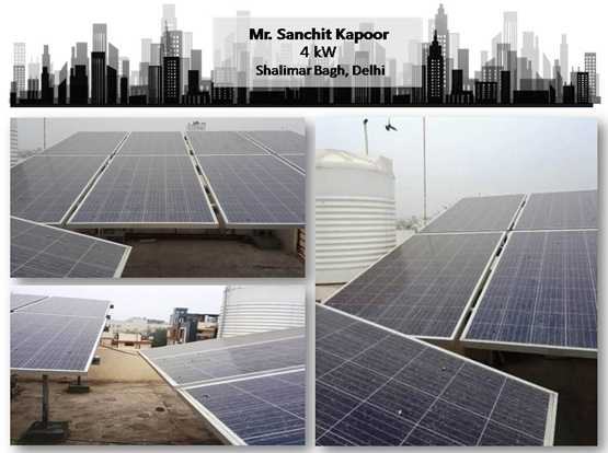 Solar in Delhi- Sanchit Kapoor - Happy ZunRoof Client!