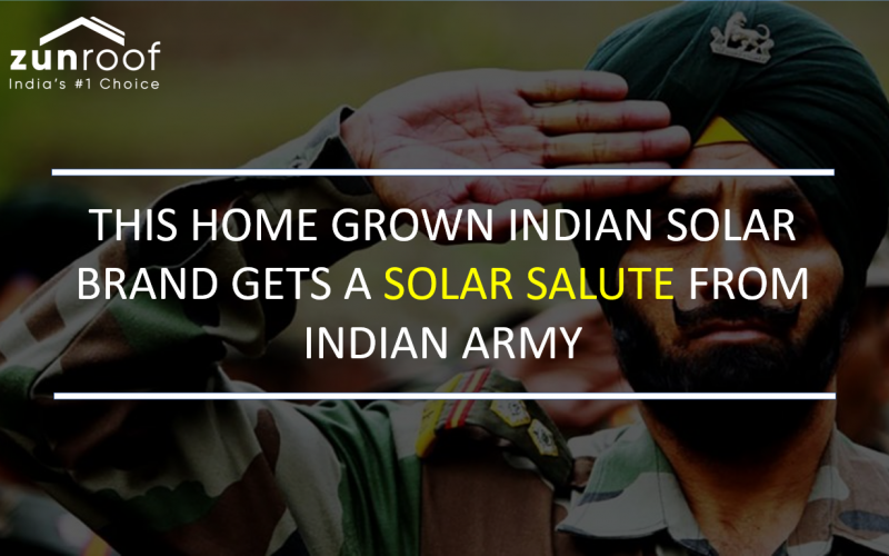 SOLAR SALUTE - This Indian Brand Makes Largest Solar Installations In Indian Army Officials’ Homes